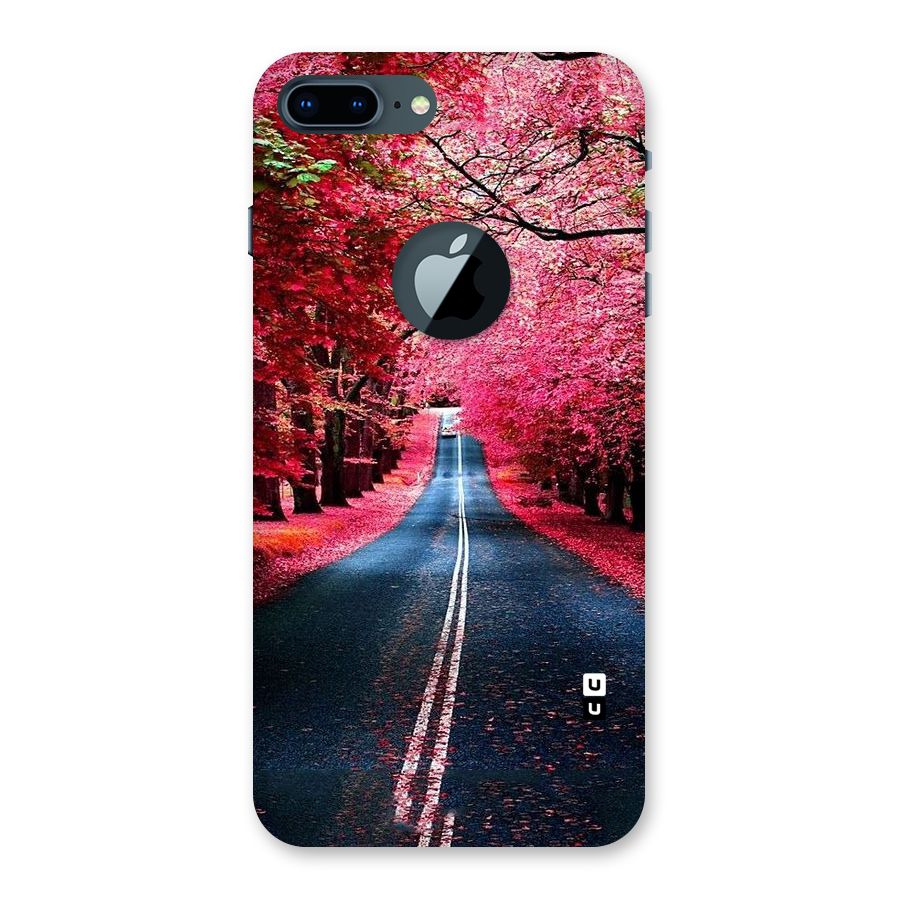 Beautiful Red Trees Back Case for iPhone 7 Plus Logo Cut