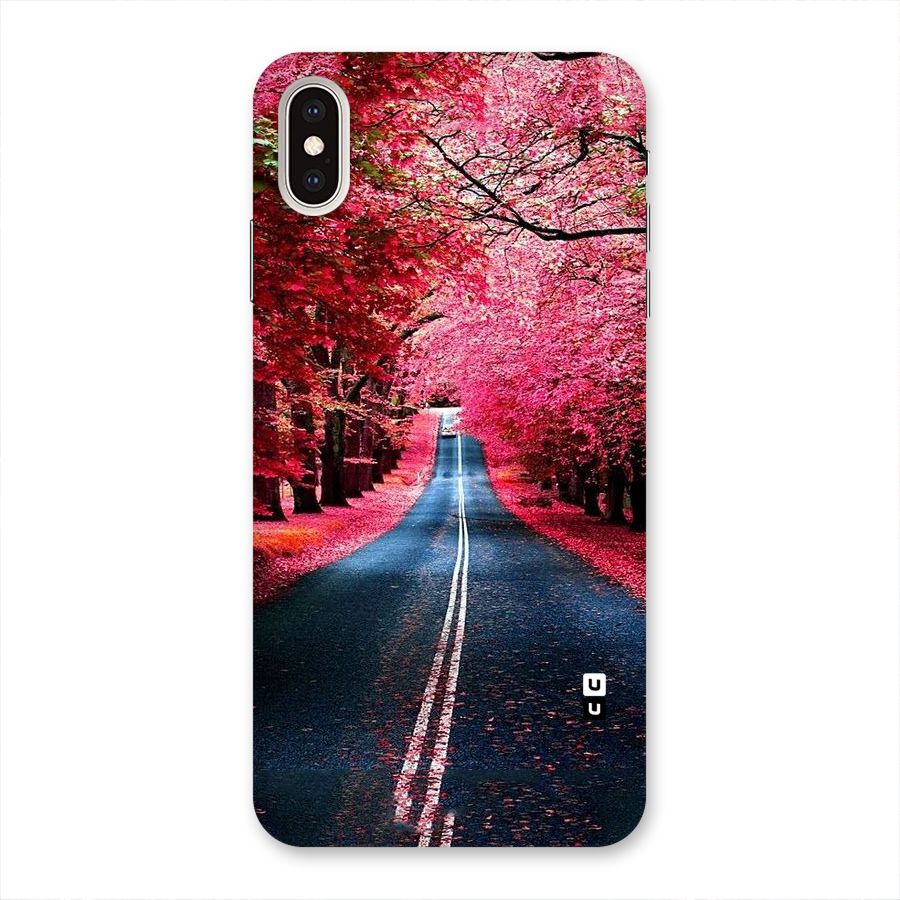 Beautiful Red Trees Back Case for iPhone XS Max