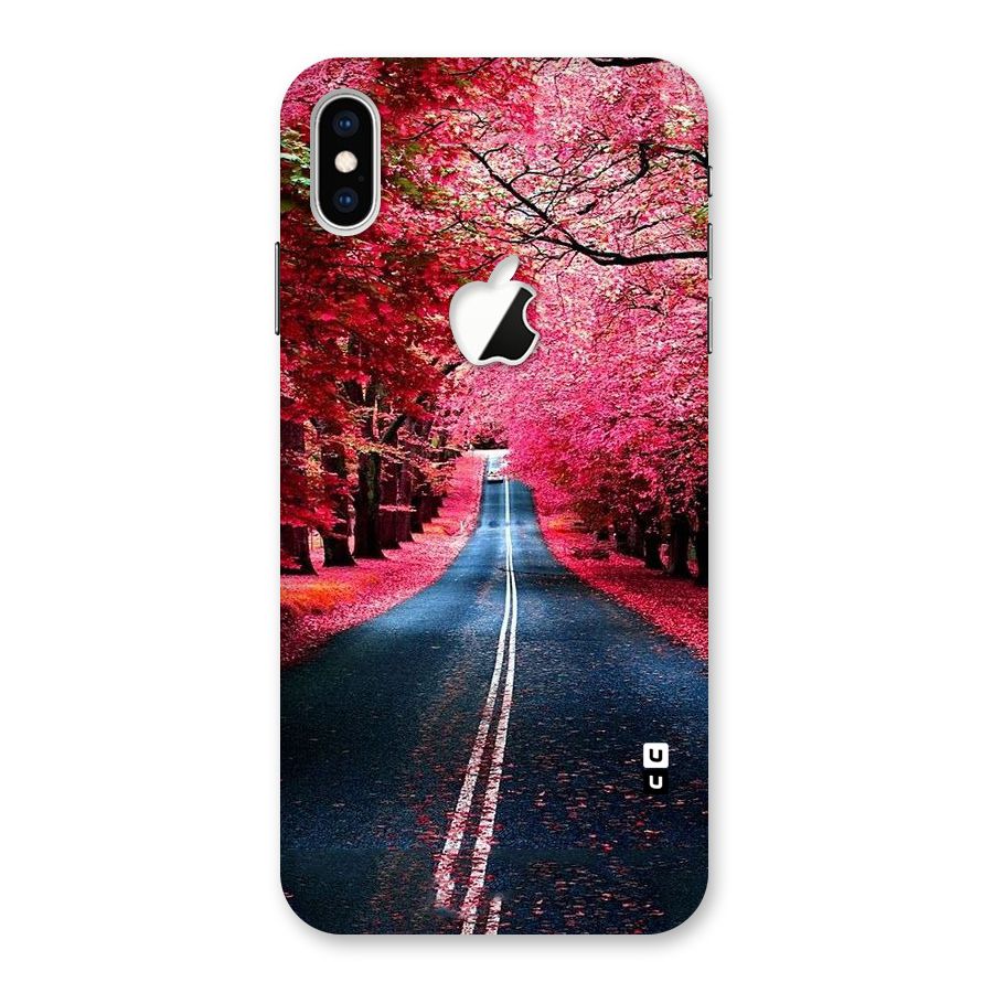 Beautiful Red Trees Back Case for iPhone XS Max Apple Cut
