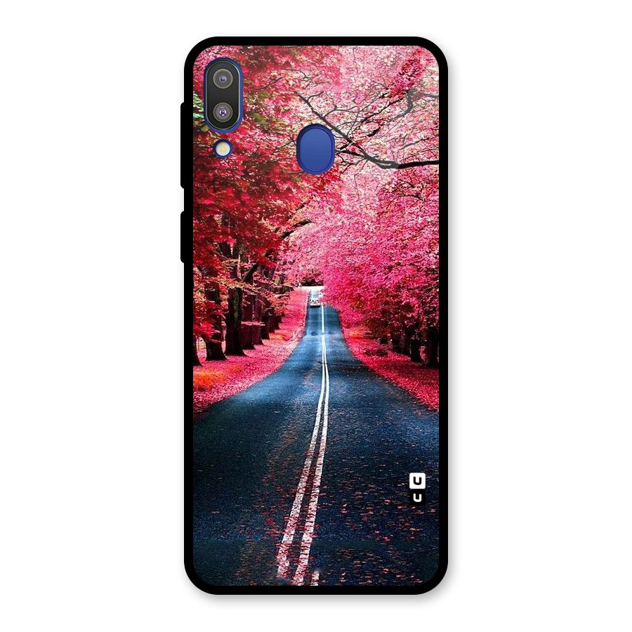 Beautiful Red Trees Glass Back Case for Galaxy M20