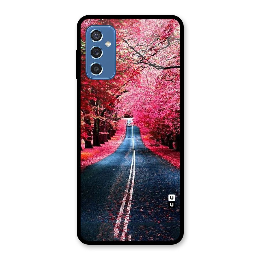Beautiful Red Trees Glass Back Case for Galaxy M52 5G