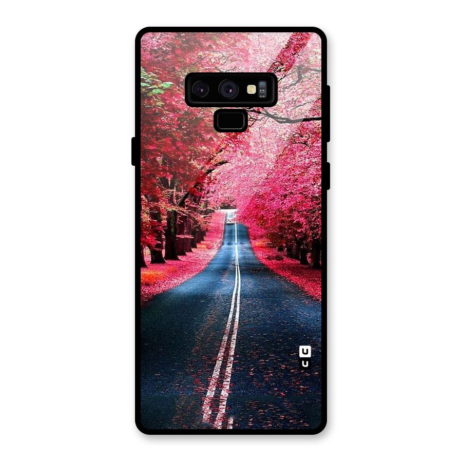 Beautiful Red Trees Glass Back Case for Galaxy Note 9