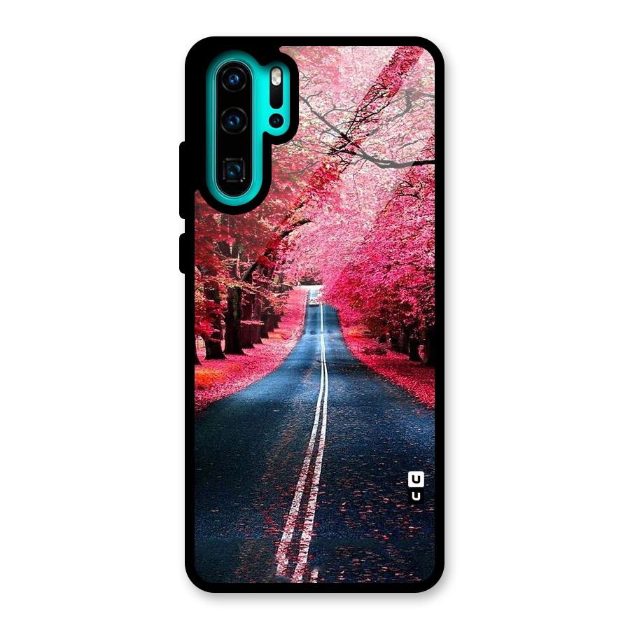 Beautiful Red Trees Glass Back Case for Huawei P30 Pro
