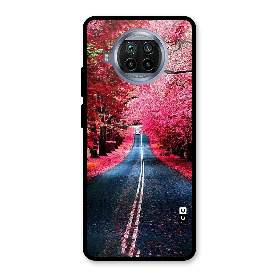 Beautiful Red Trees Glass Back Case for Mi 10i