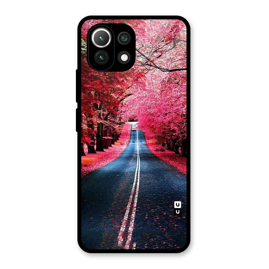 Beautiful Red Trees Glass Back Case for Mi 11 Lite