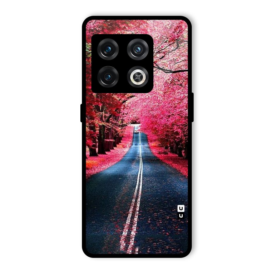 Beautiful Red Trees Glass Back Case for OnePlus 10 Pro 5G