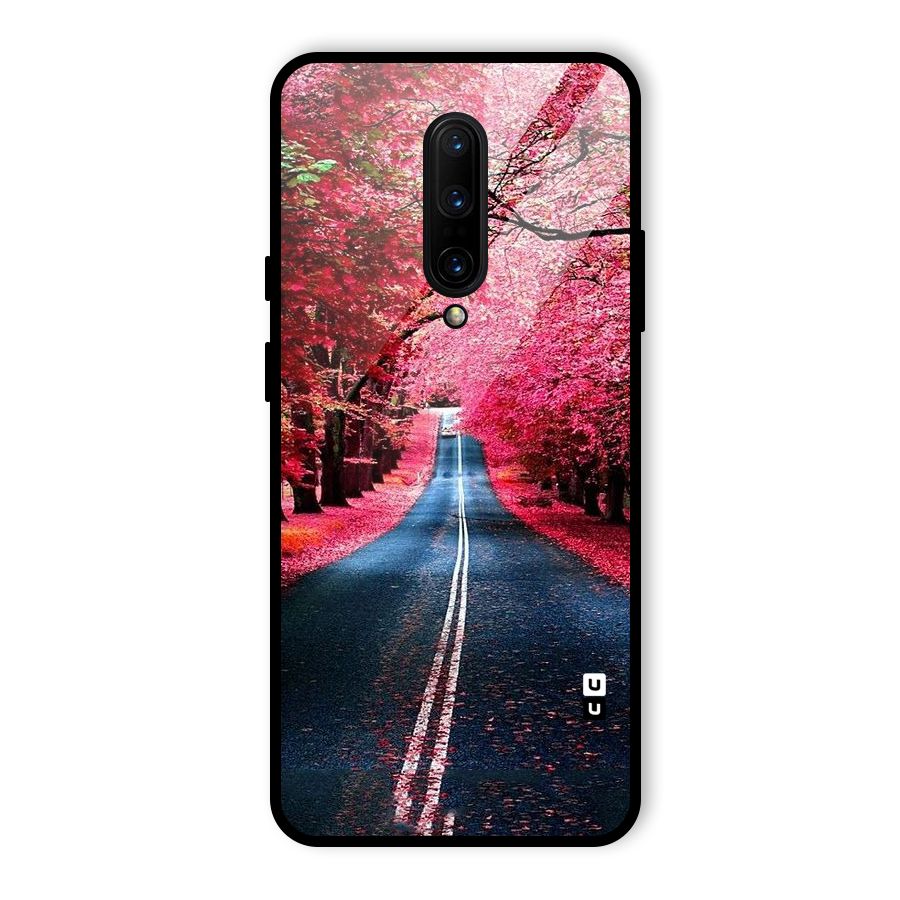Beautiful Red Trees Glass Back Case for OnePlus 7 Pro
