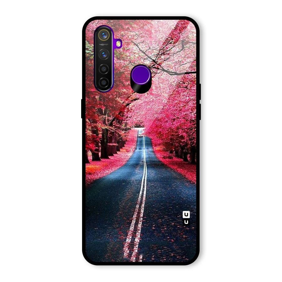Beautiful Red Trees Glass Back Case for Realme 5 Pro