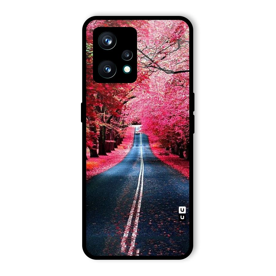 Beautiful Red Trees Glass Back Case for Realme 9 Pro Plus 5G