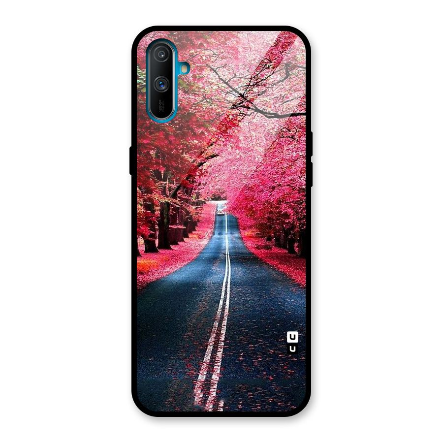 Beautiful Red Trees Glass Back Case for Realme C3