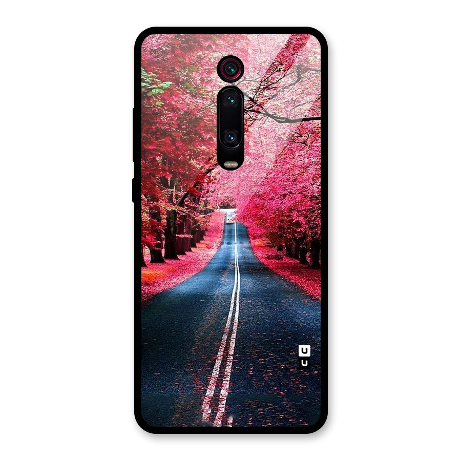 Beautiful Red Trees Glass Back Case for Redmi K20