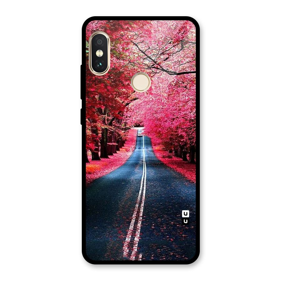 Beautiful Red Trees Glass Back Case for Redmi Note 5 Pro