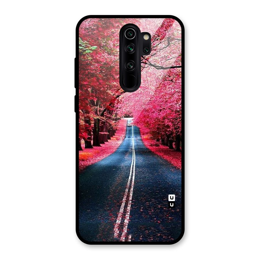 Beautiful Red Trees Glass Back Case for Redmi Note 8 Pro