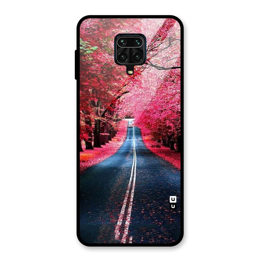 Beautiful Red Trees Glass Back Case for Redmi Note 9 Pro