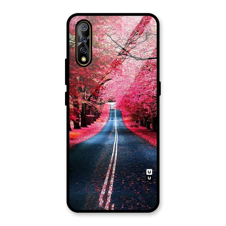 Beautiful Red Trees Glass Back Case for Vivo S1