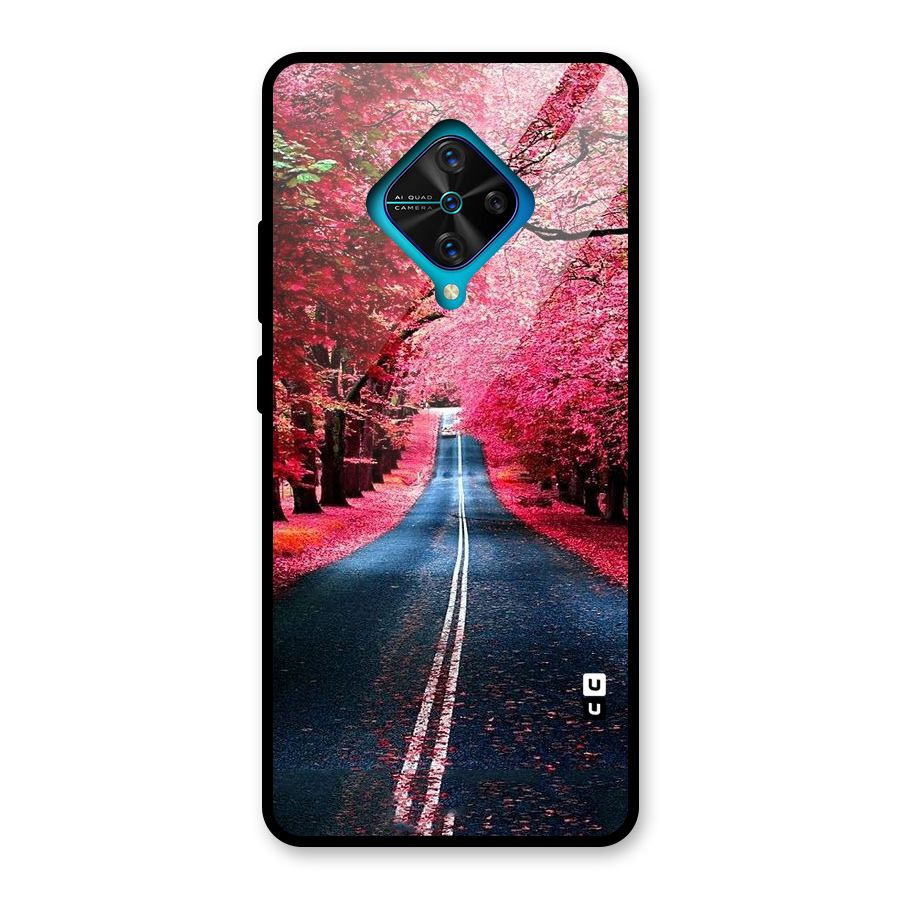Beautiful Red Trees Glass Back Case for Vivo S1 Pro