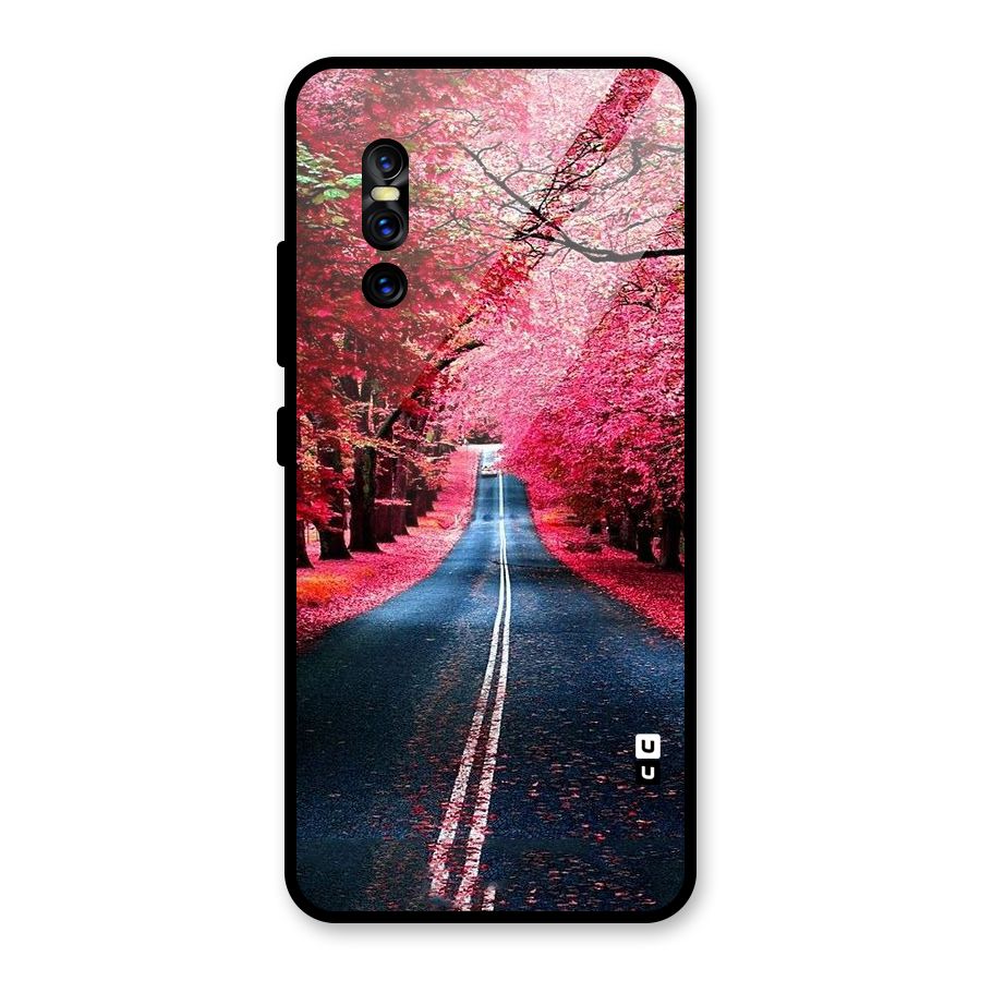 Beautiful Red Trees Glass Back Case for Vivo V15 Pro