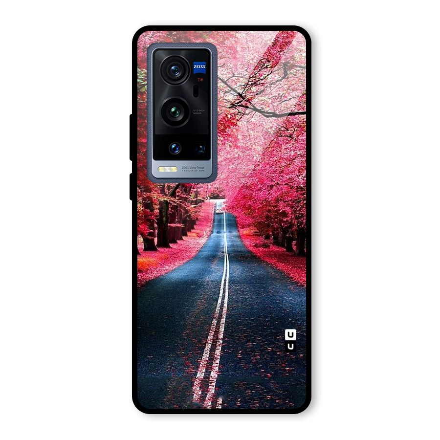 Beautiful Red Trees Glass Back Case for Vivo X60 Pro Plus