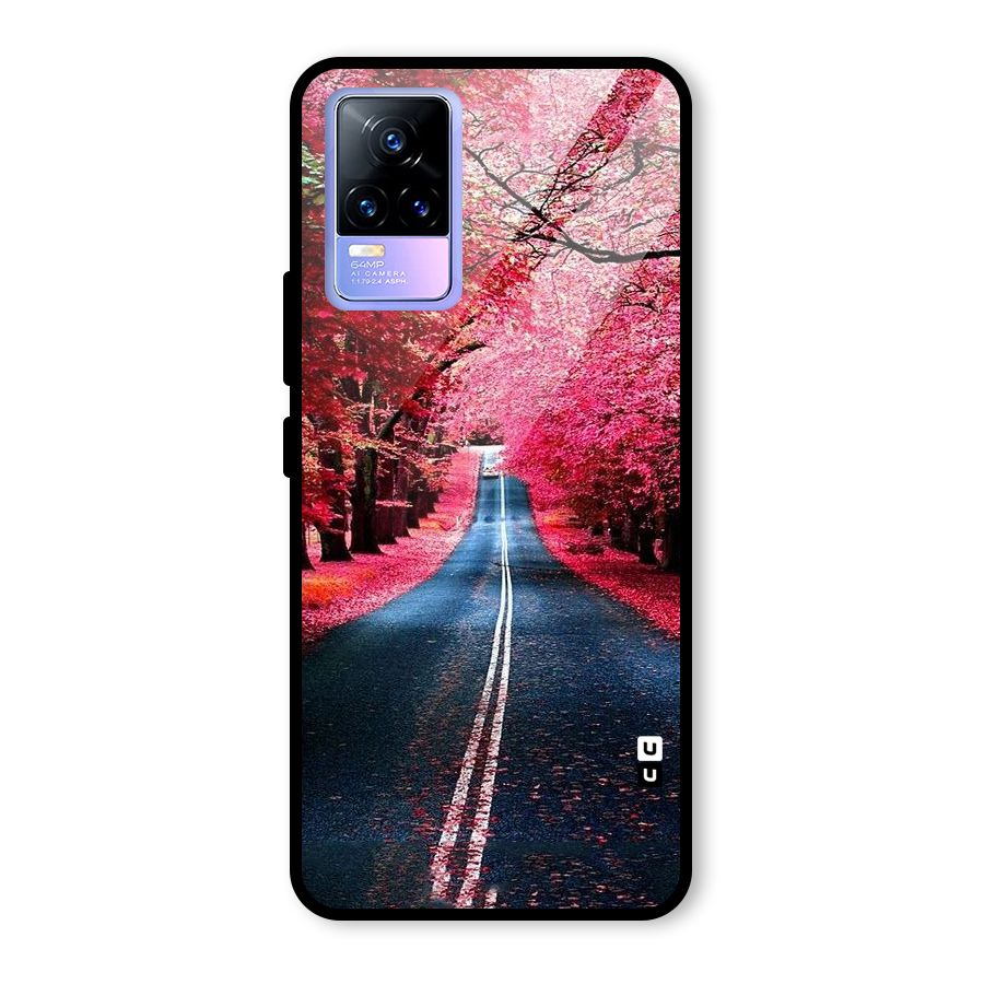 Beautiful Red Trees Glass Back Case for Vivo Y73