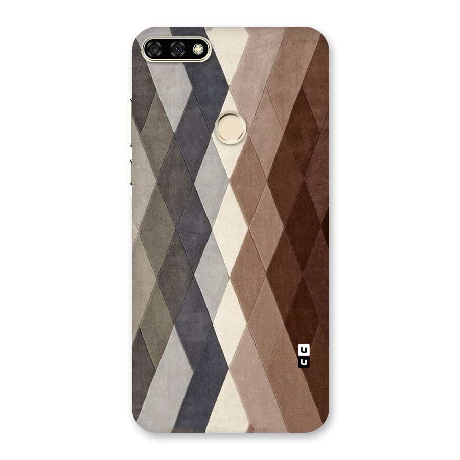Beautiful Shades Of Diamonds Back Case for Honor 7A