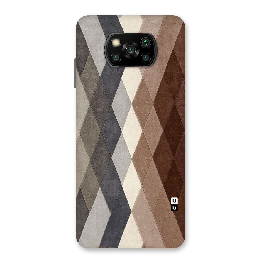 Beautiful Shades Of Diamonds Back Case for Poco X3