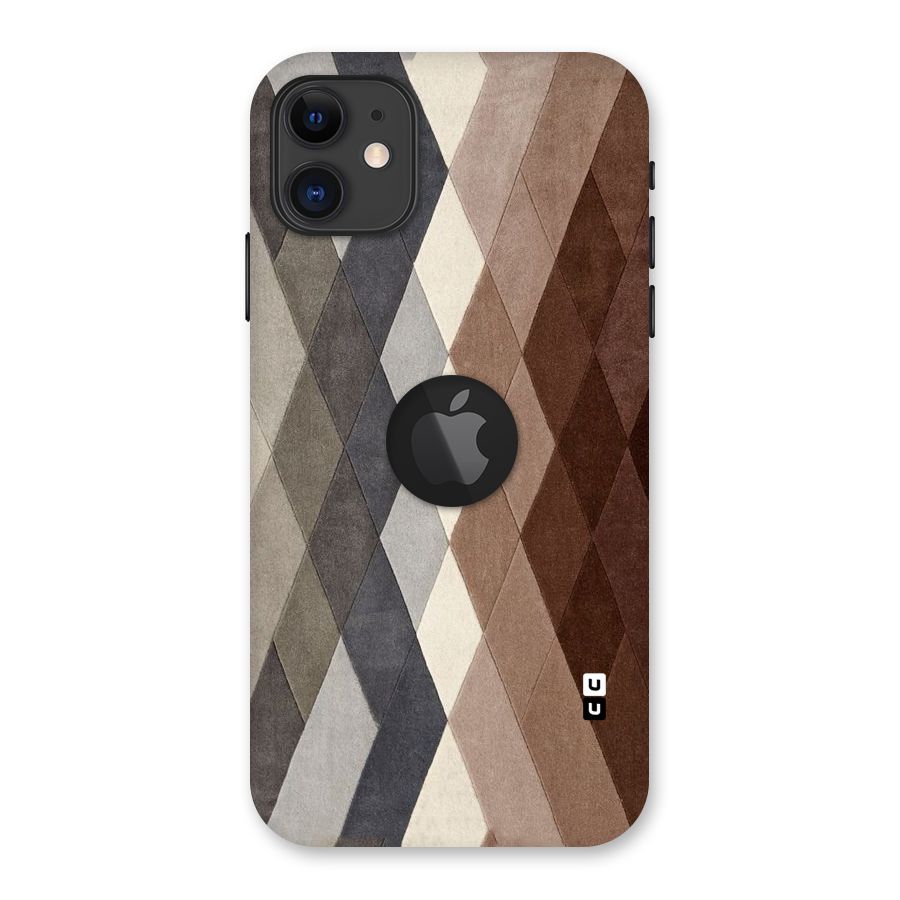 Beautiful Shades Of Diamonds Back Case for iPhone 11 Logo Cut