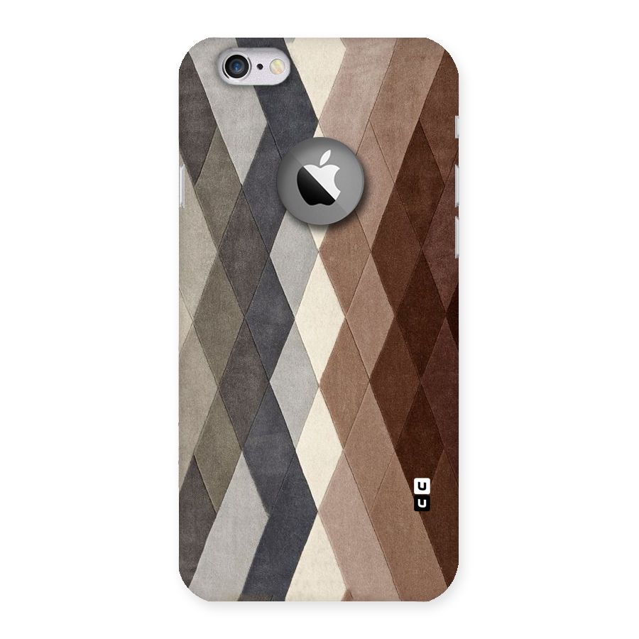 Beautiful Shades Of Diamonds Back Case for iPhone 6 Logo Cut