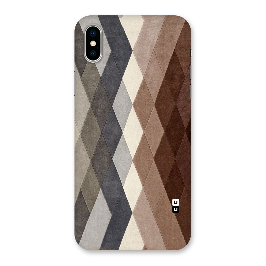 Beautiful Shades Of Diamonds Back Case for iPhone X