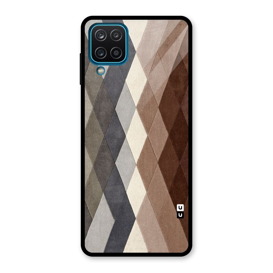 Beautiful Shades Of Diamonds Glass Back Case for Galaxy A12