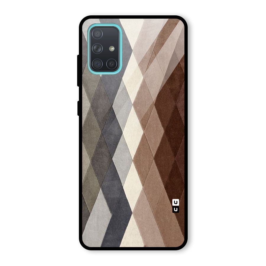 Beautiful Shades Of Diamonds Glass Back Case for Galaxy A71