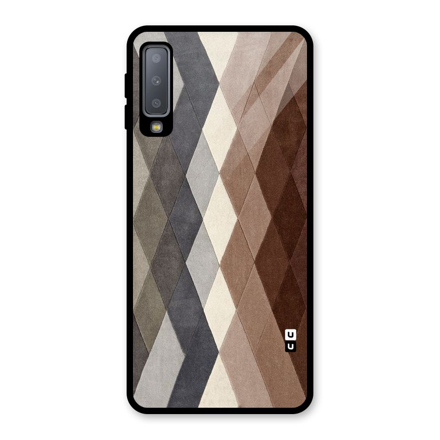 Beautiful Shades Of Diamonds Glass Back Case for Galaxy A7 (2018)