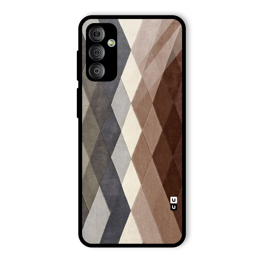Beautiful Shades Of Diamonds Glass Back Case for Galaxy F23