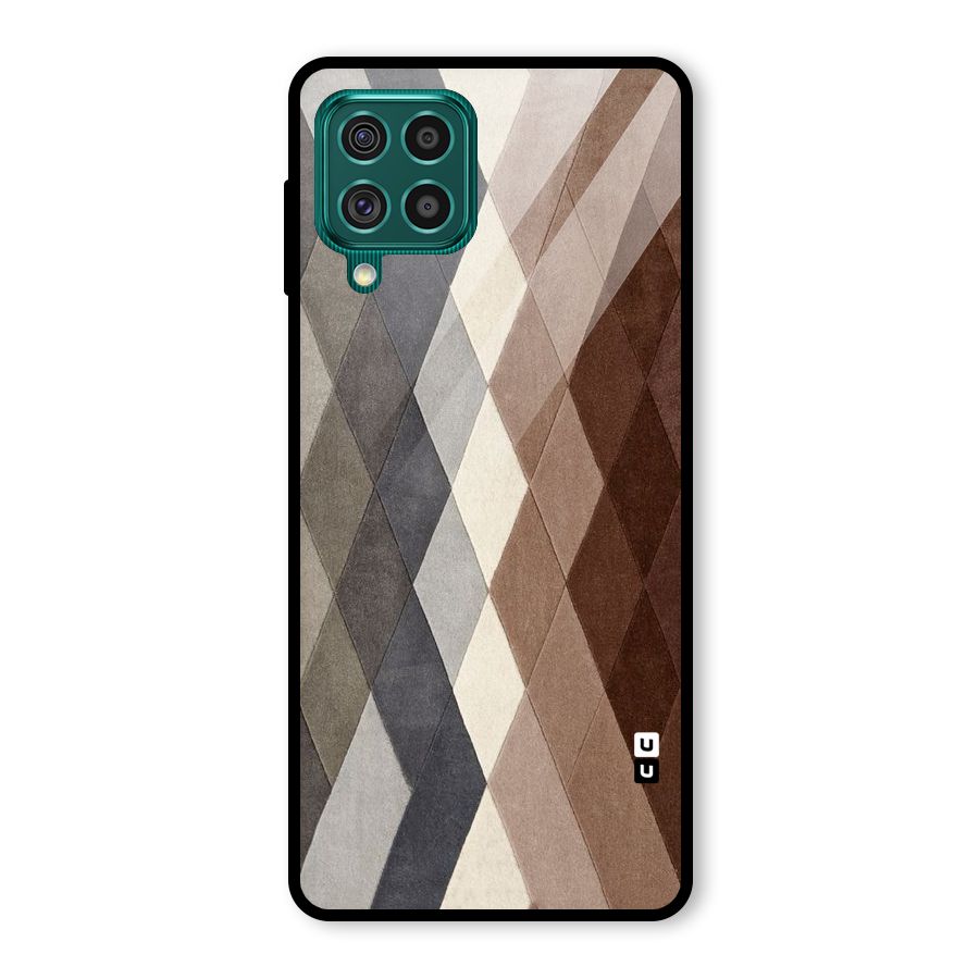 Beautiful Shades Of Diamonds Glass Back Case for Galaxy F62