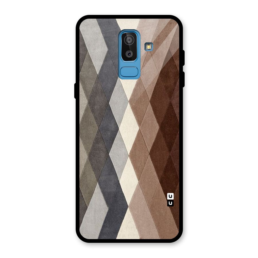 Beautiful Shades Of Diamonds Glass Back Case for Galaxy J8