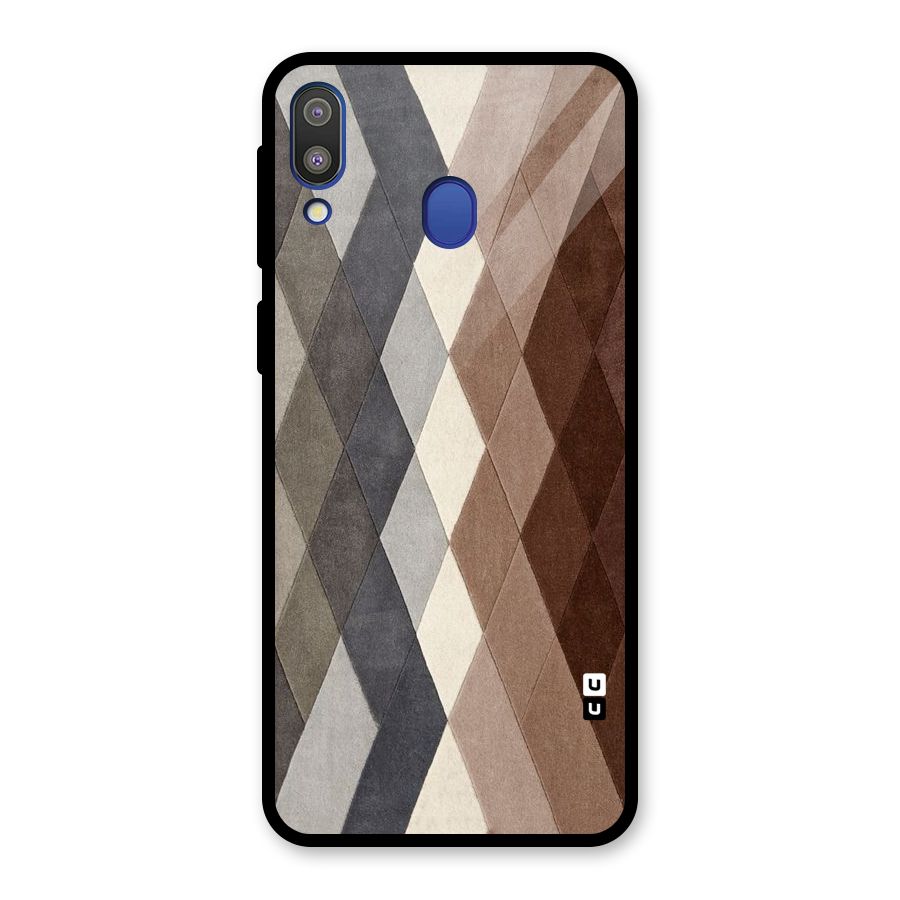 Beautiful Shades Of Diamonds Glass Back Case for Galaxy M20
