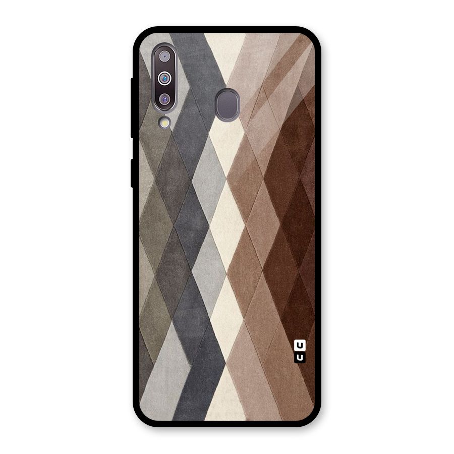 Beautiful Shades Of Diamonds Glass Back Case for Galaxy M30