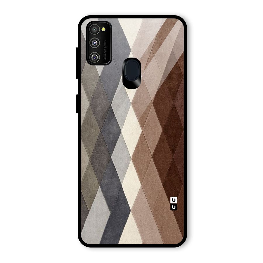 Beautiful Shades Of Diamonds Glass Back Case for Galaxy M30s