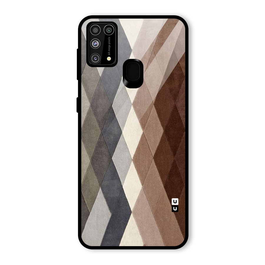 Beautiful Shades Of Diamonds Glass Back Case for Galaxy M31