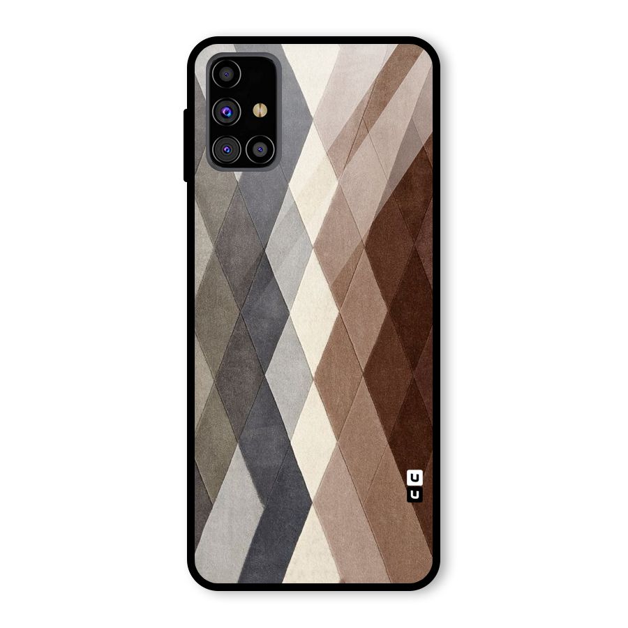Beautiful Shades Of Diamonds Glass Back Case for Galaxy M31s