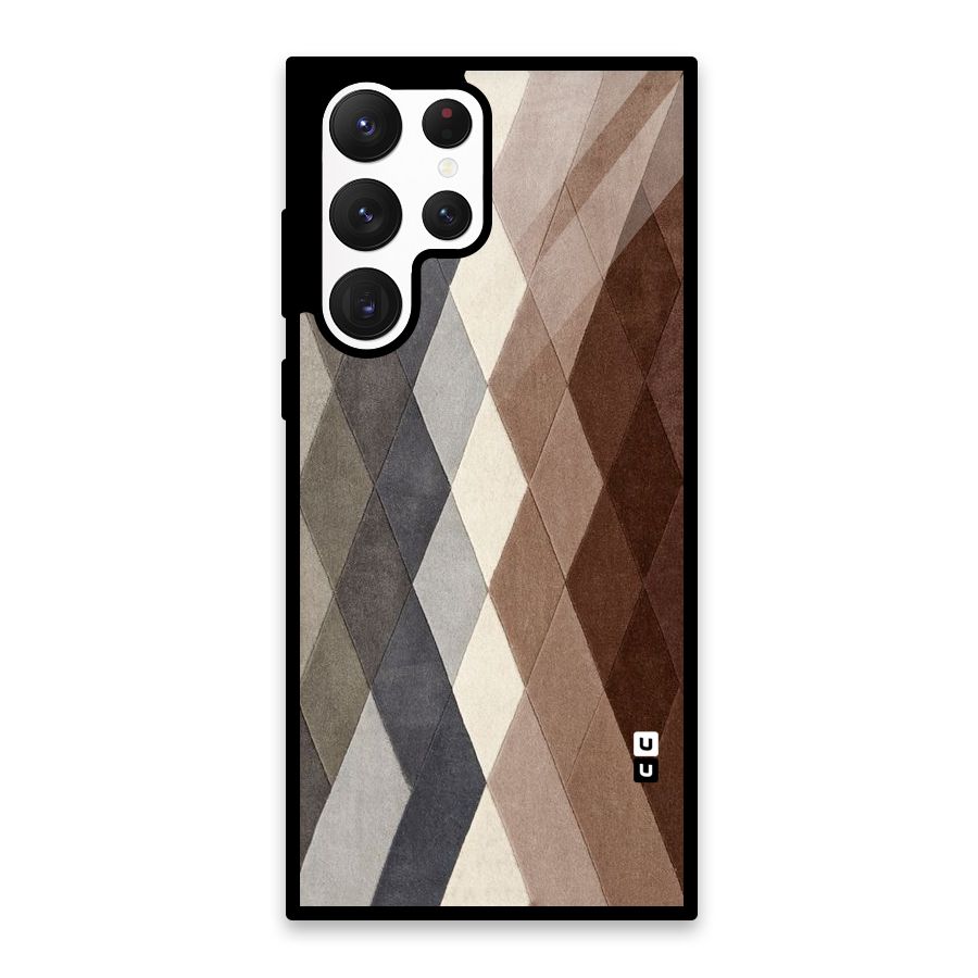 Beautiful Shades Of Diamonds Glass Back Case for Galaxy S22 Ultra 5G