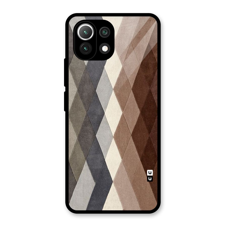 Beautiful Shades Of Diamonds Glass Back Case for Mi 11 Lite NE 5G