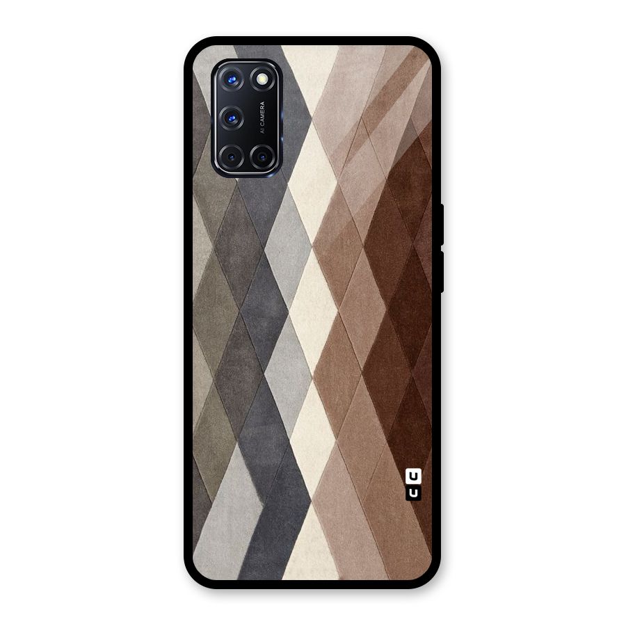 Beautiful Shades Of Diamonds Glass Back Case for Oppo A52