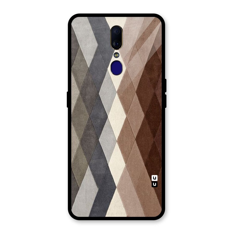 Beautiful Shades Of Diamonds Glass Back Case for Oppo F11