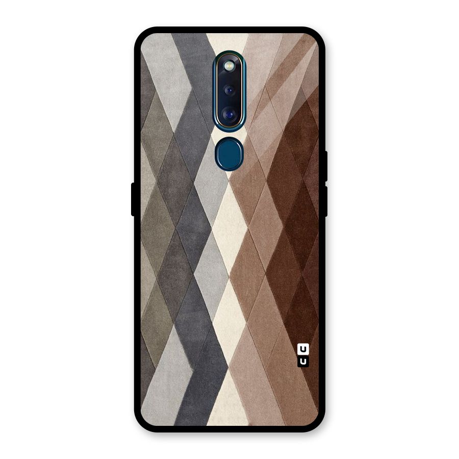 Beautiful Shades Of Diamonds Glass Back Case for Oppo F11 Pro