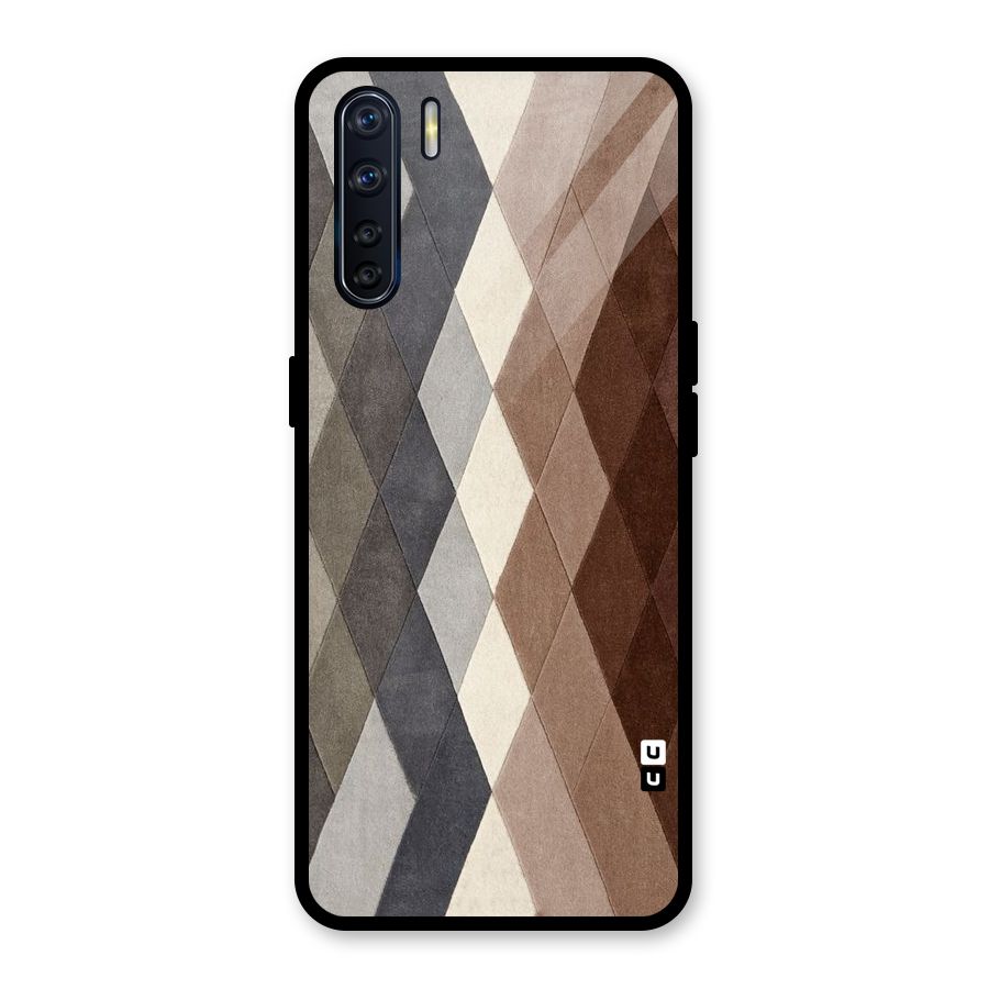 Beautiful Shades Of Diamonds Glass Back Case for Oppo F15