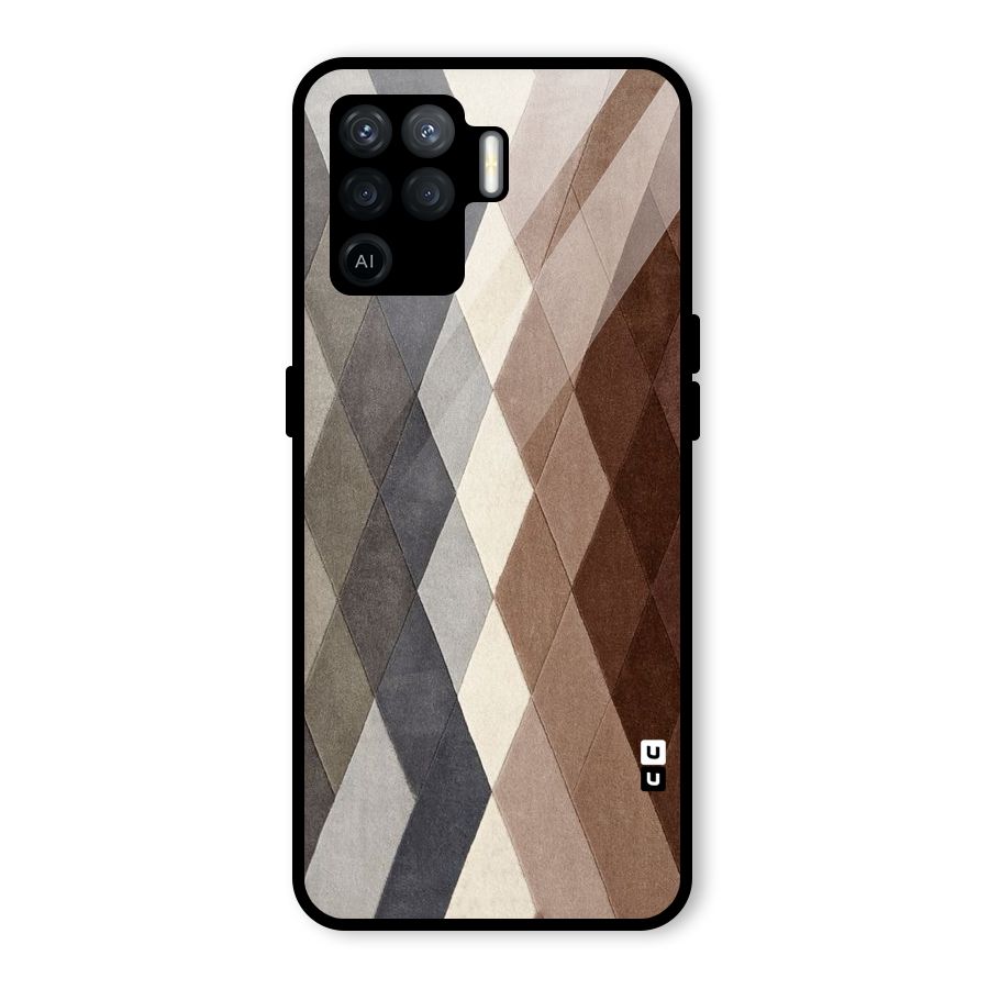 Beautiful Shades Of Diamonds Glass Back Case for Oppo F19 Pro