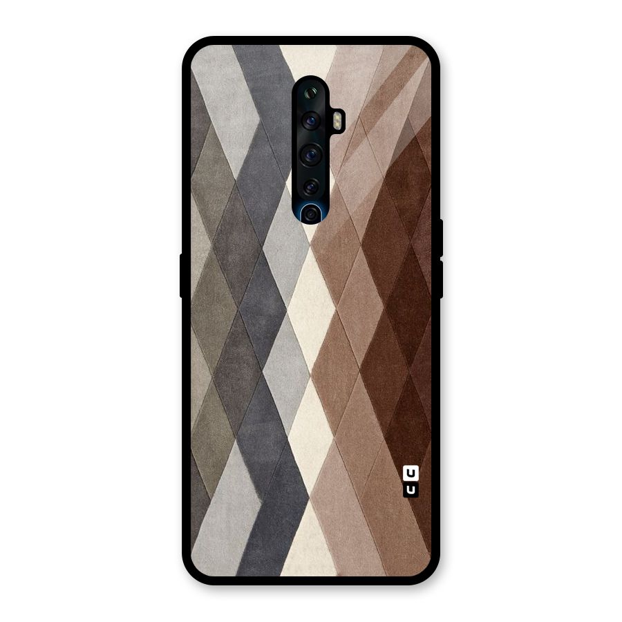 Beautiful Shades Of Diamonds Glass Back Case for Oppo Reno2 Z
