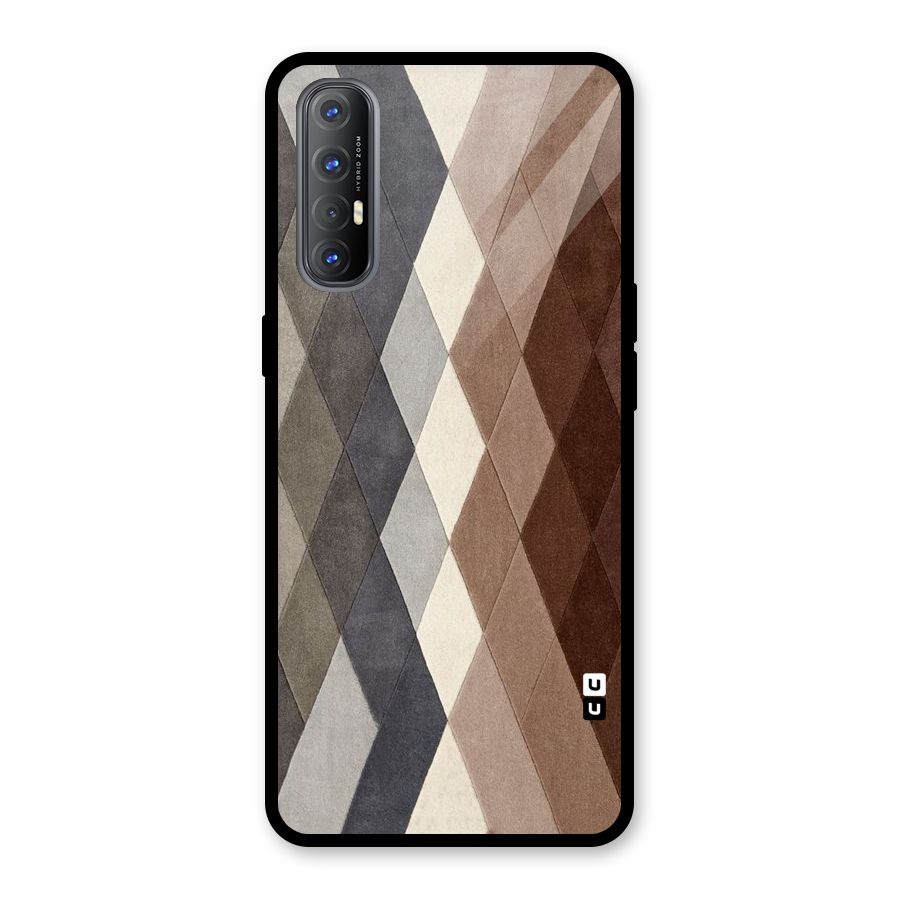 Beautiful Shades Of Diamonds Glass Back Case for Oppo Reno3 Pro
