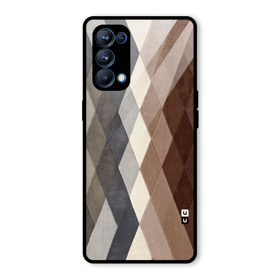 Beautiful Shades Of Diamonds Glass Back Case for Oppo Reno5 Pro 5G