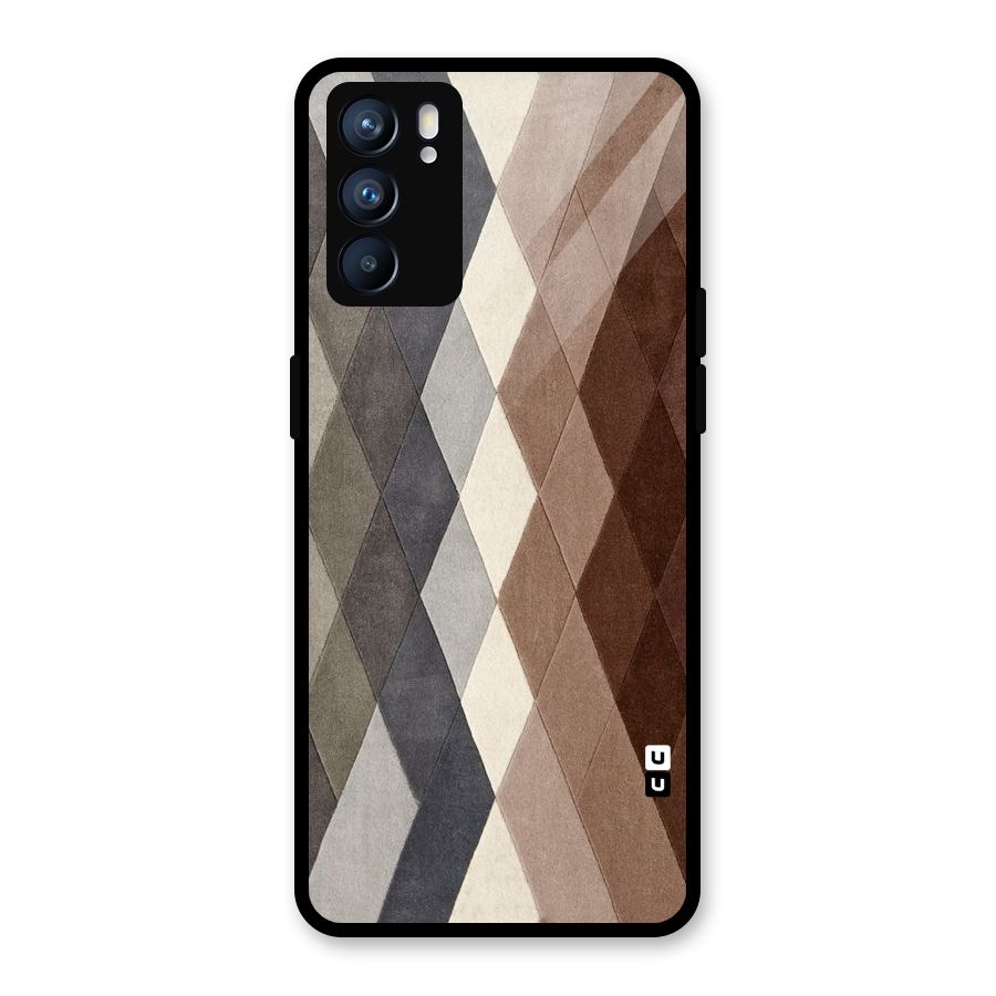 Beautiful Shades Of Diamonds Glass Back Case for Oppo Reno6 5G